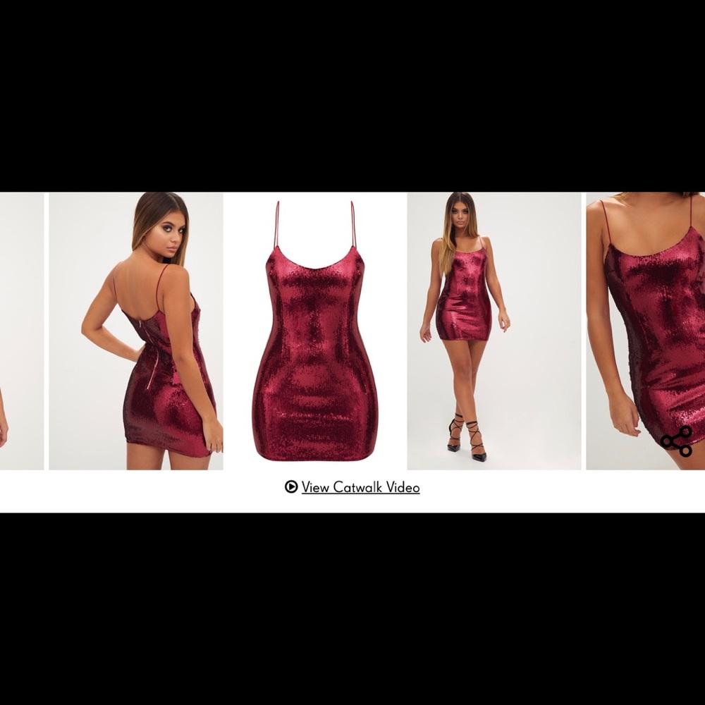 PLT - Kourtney Kardashian - size8 Sequence dress